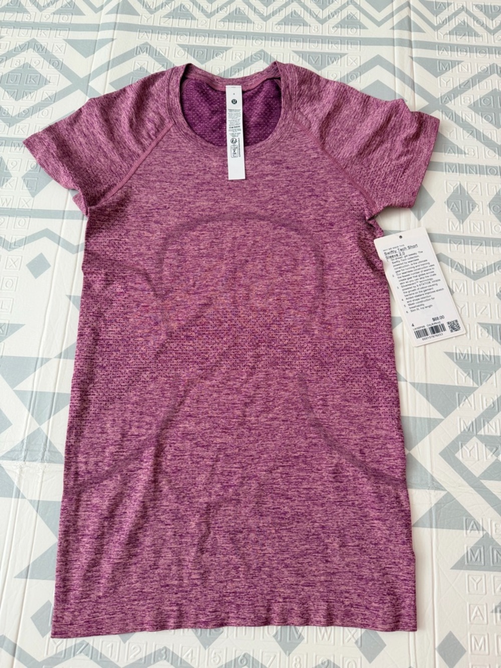 lululemon athletica Women's Short Sleeve Tee in Heather Plum